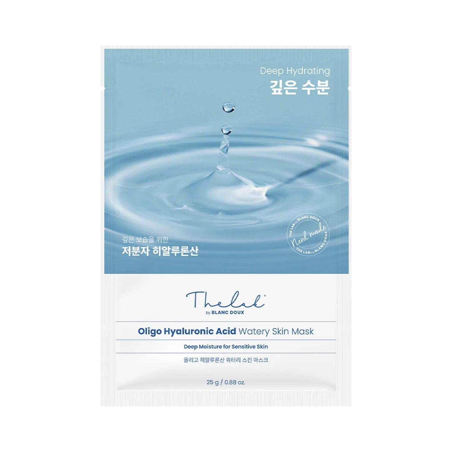 THE LAB by blanc doux Oligo Hyaluronic Acid Watery Skin Mask Sheet 25g