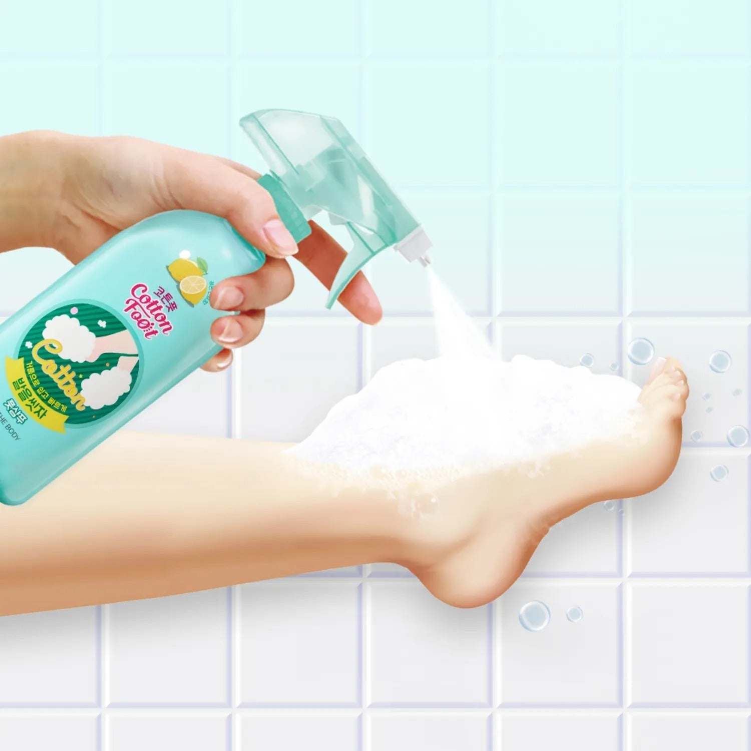 ON:THE BODY Cotton Foot Shampoo Refill 500mL (Lemon)