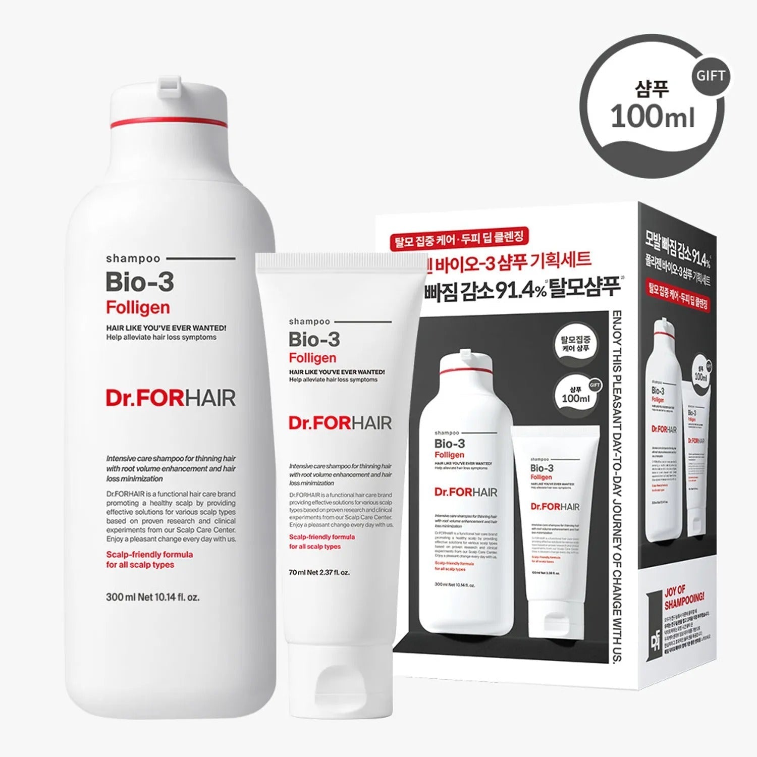 Dr.forhair Folligen Bio-3 Shampoo 300mL +100mL Special Set