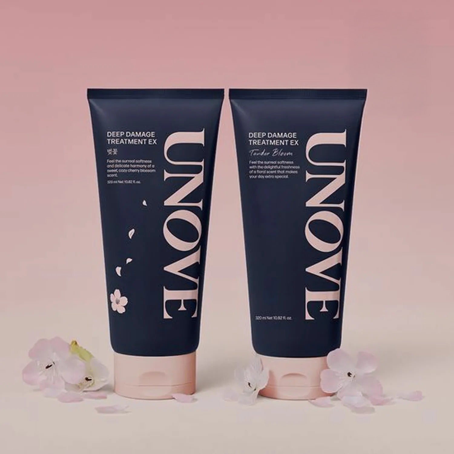 [Spring EDITION] UNOVE Deep Damage Treatment EX 320ml Duo Set (Cherry Blossom/Tender Bloom)