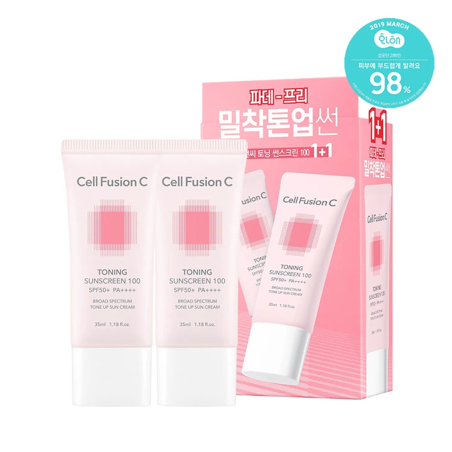 Cell Fusion C Toning Sunscreen Twin Pack SPF50+/PA++++ (35ml + 35ml)