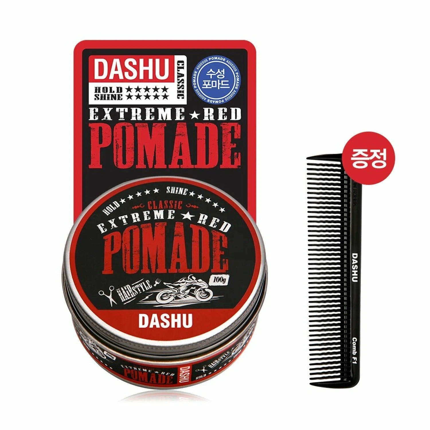 Dashu Classic Extreme Red Pomade 100g (+Pomade Comb)