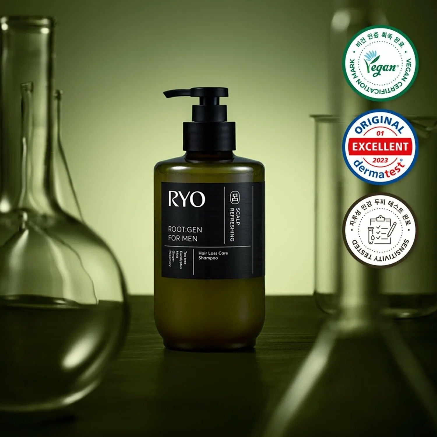 Ryo Root:Gen For Men Hair Loss Care Shampoo 353mL
