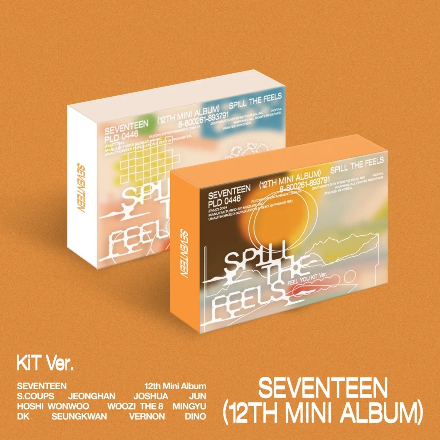 SEVENTEEN 12th Mini Album 'SPILL THE FEELS' KiT Ver.