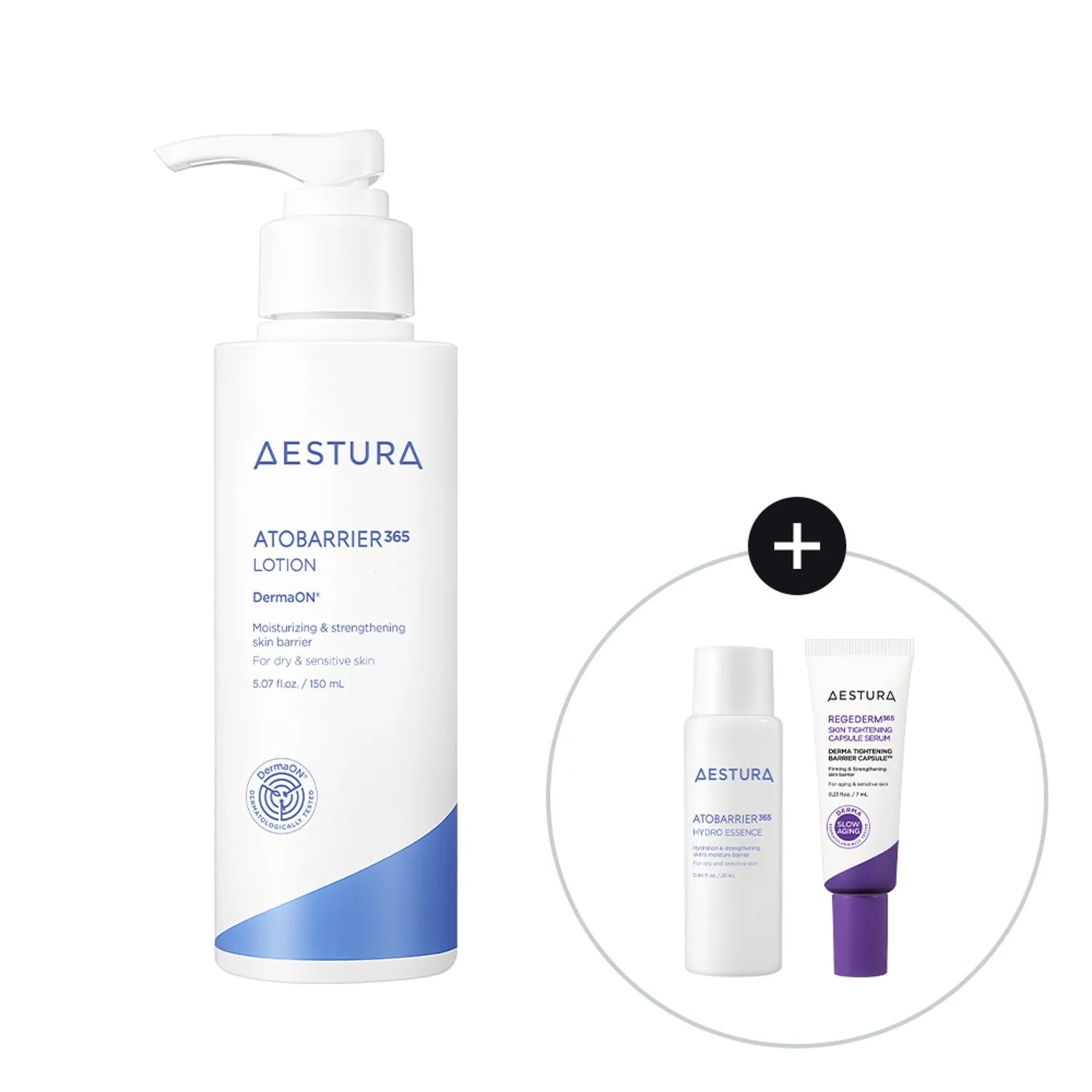 AESTURA Atobarrier 365 Lotion 150mL (+Essence 25ml +Regederm Serum 7ml )