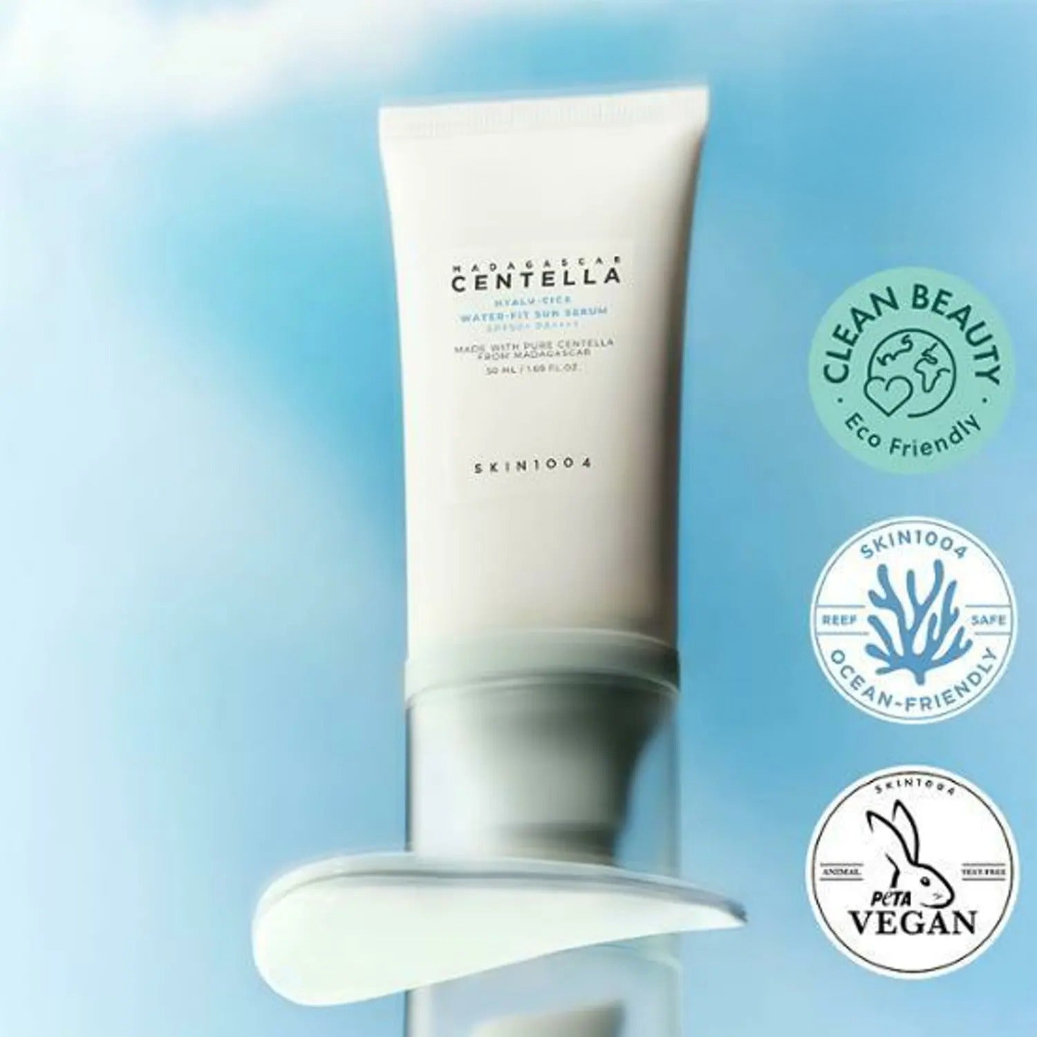 SKIN1004 Madagascar Centella Hyalu-Cica Water-Fit Sun Serum 50mL*2ea (Twin pack)