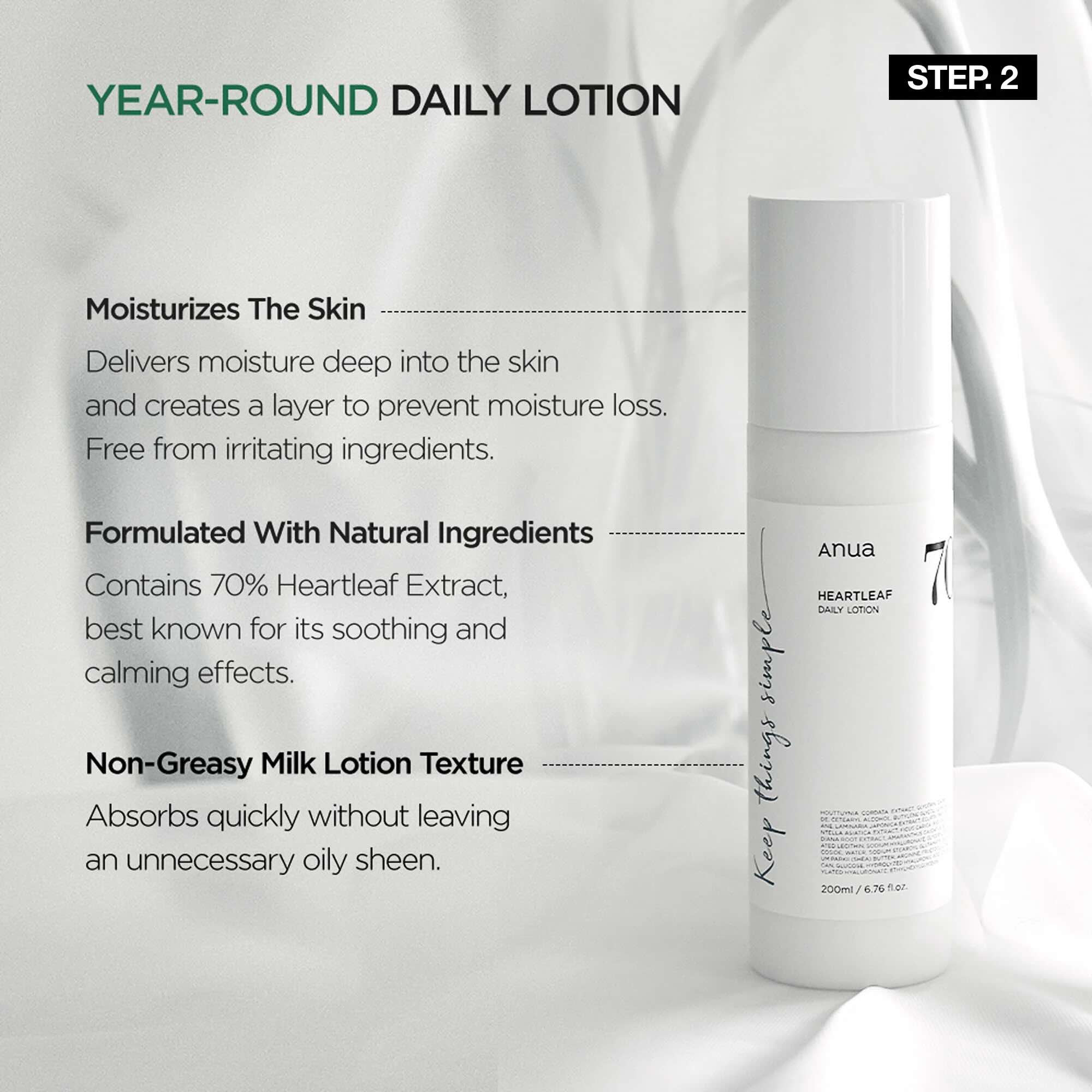 Anua Heartleaf 70% Daily Relief Lotion 200mL
