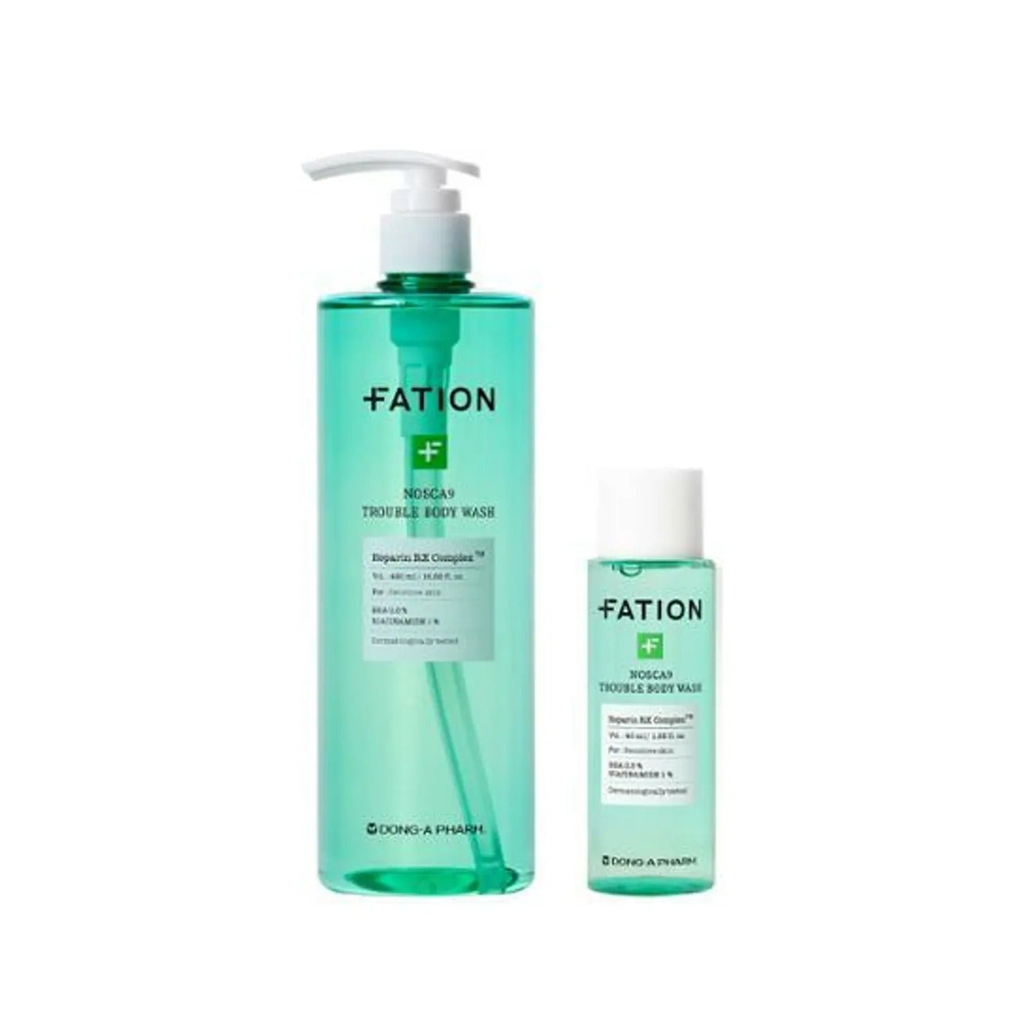 FATION Nosca9 Trouble Body Wash 490mL Special Set (+40mL)