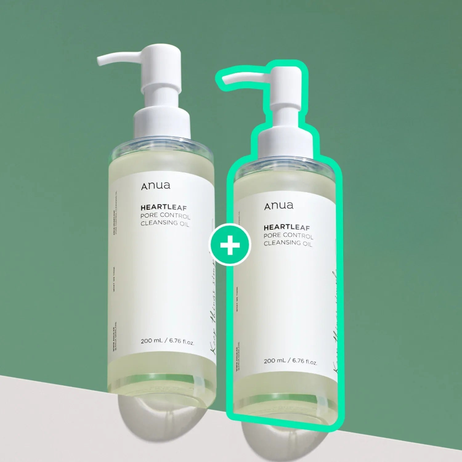 Anua Heartleaf Pore Control Cleansing Oil 200mL Double Set