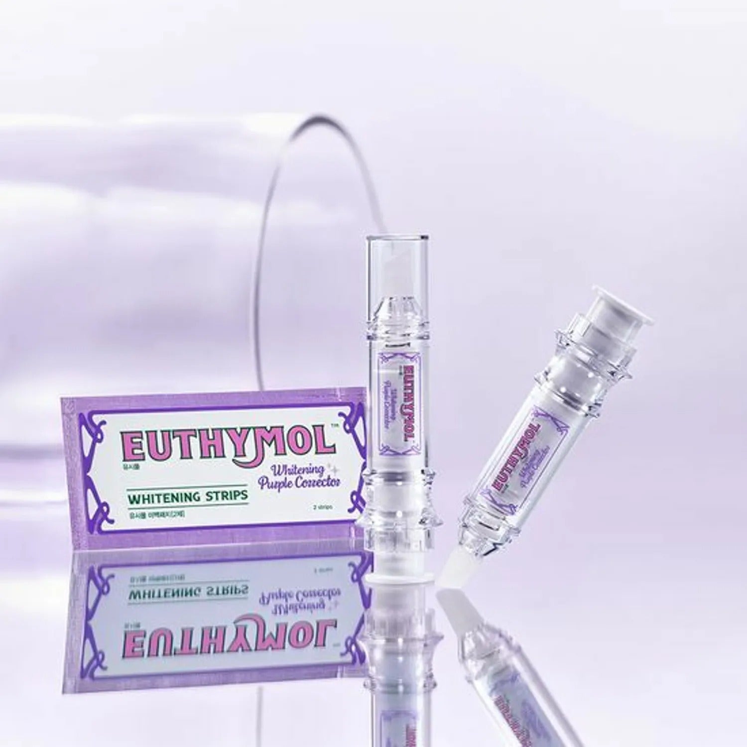 EUTHYMOL Whitening Purple Booster & Strips 3P