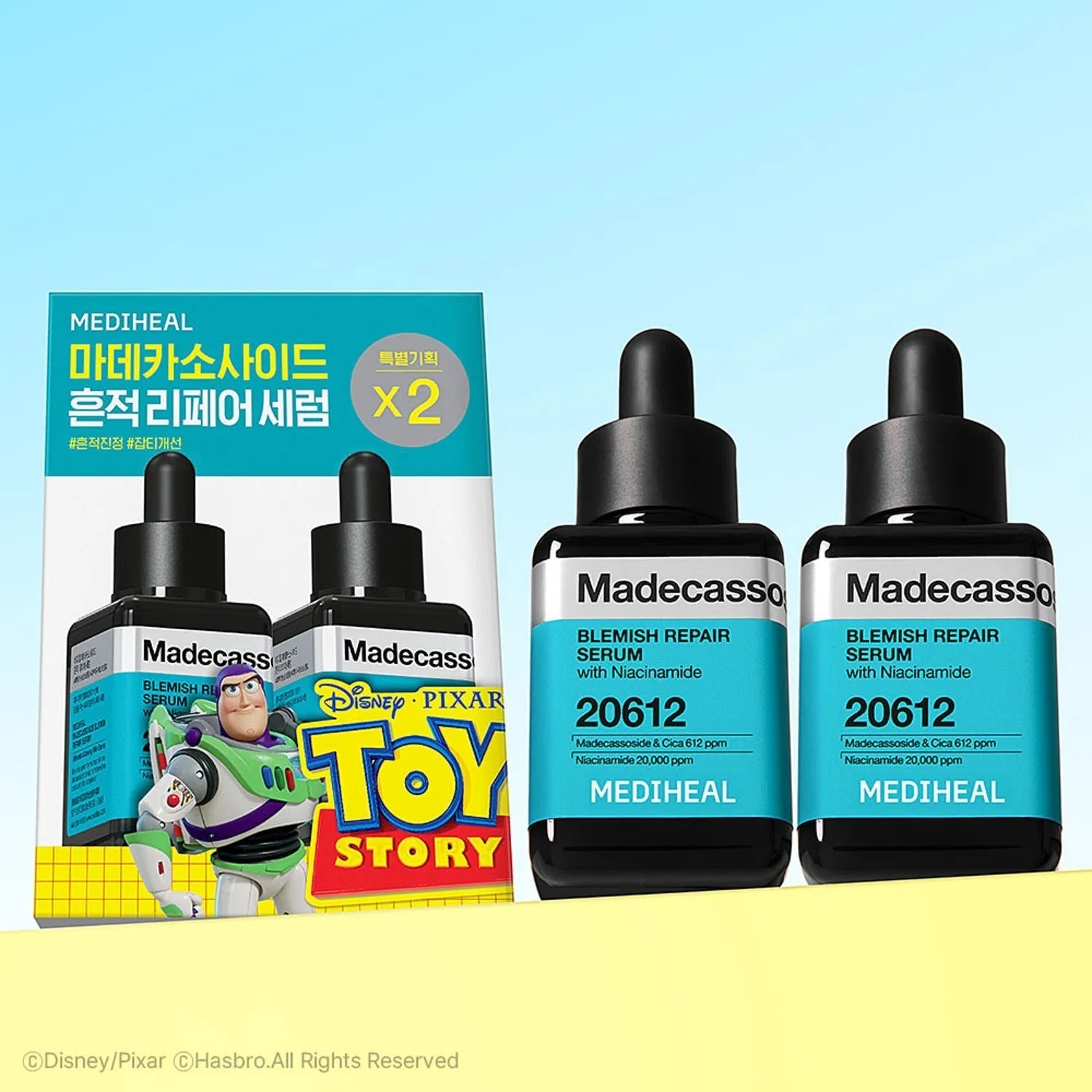 [TOY STORY EDITION] MEDIHEAL Madecassoside Blemish Repair Serum 40ml*2ea (+Pouch)