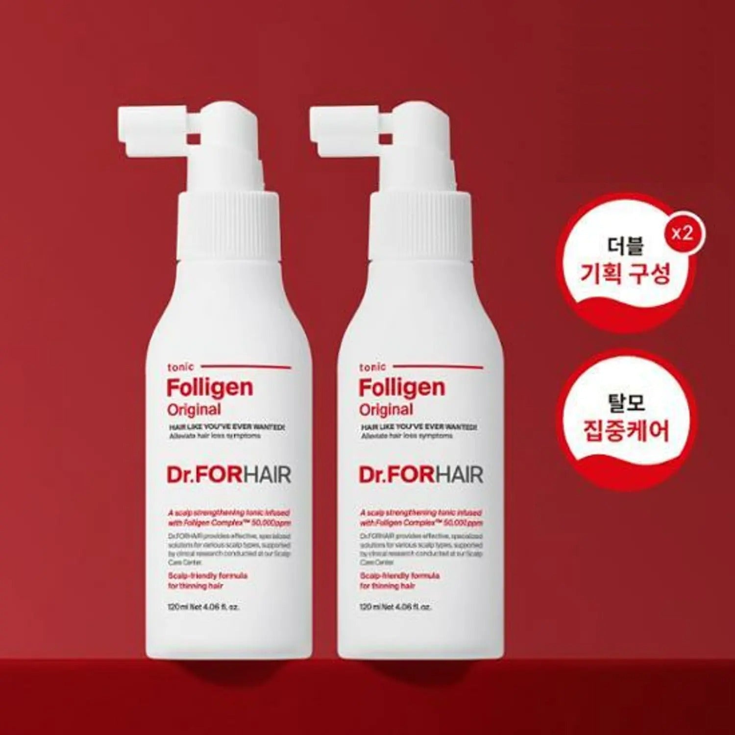 Dr.forhair Folligen Original Tonic Double Pack (120ml+120ml)