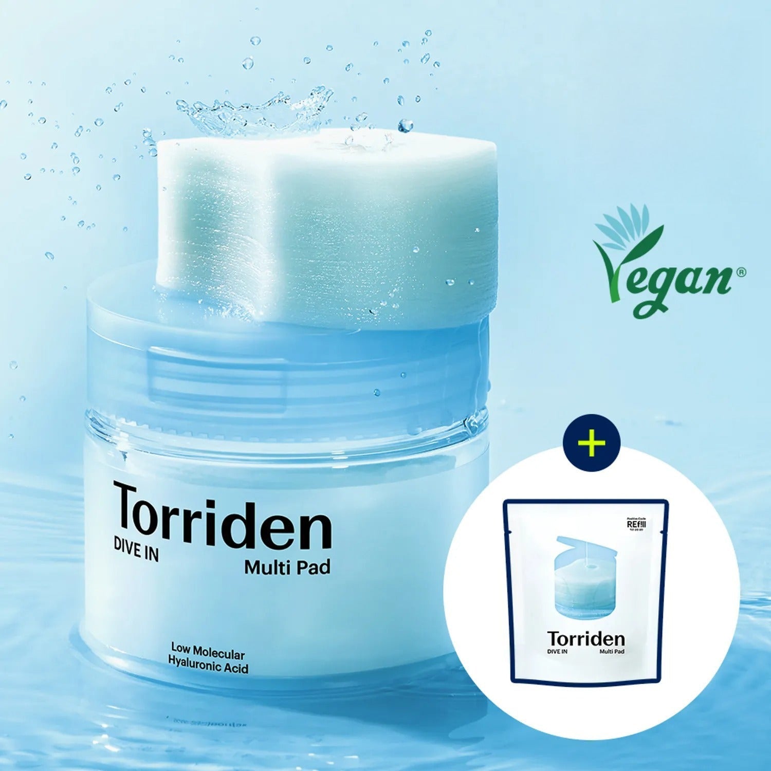 Torriden Dive In Low Molecular Hyaluronic Acid Multi Pad 80P Set (+Refill 80P)