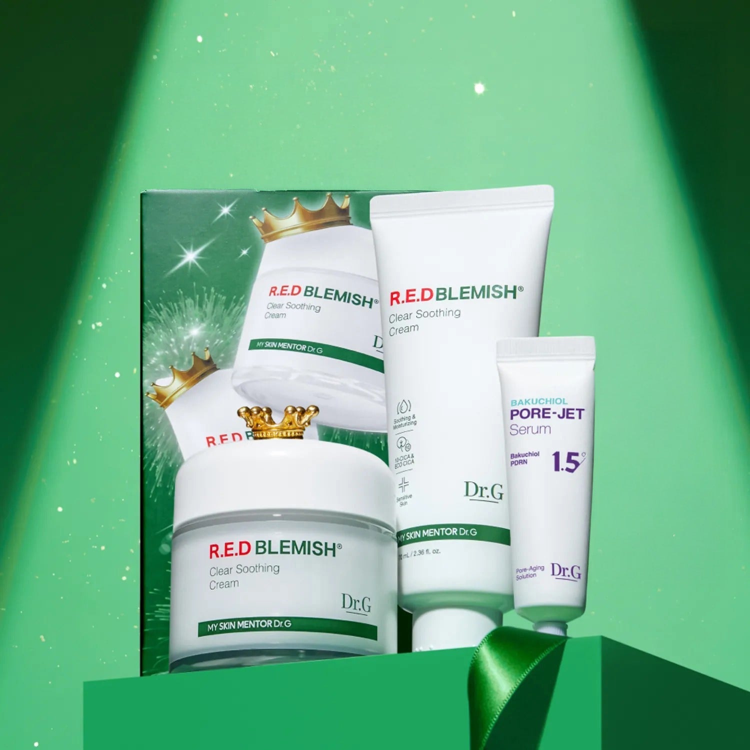 2024 Awards Dr.G Red Blemish Clear Soothing Cream 70mL Set (+70ml Tube+Pore Jet Serum 10ml)