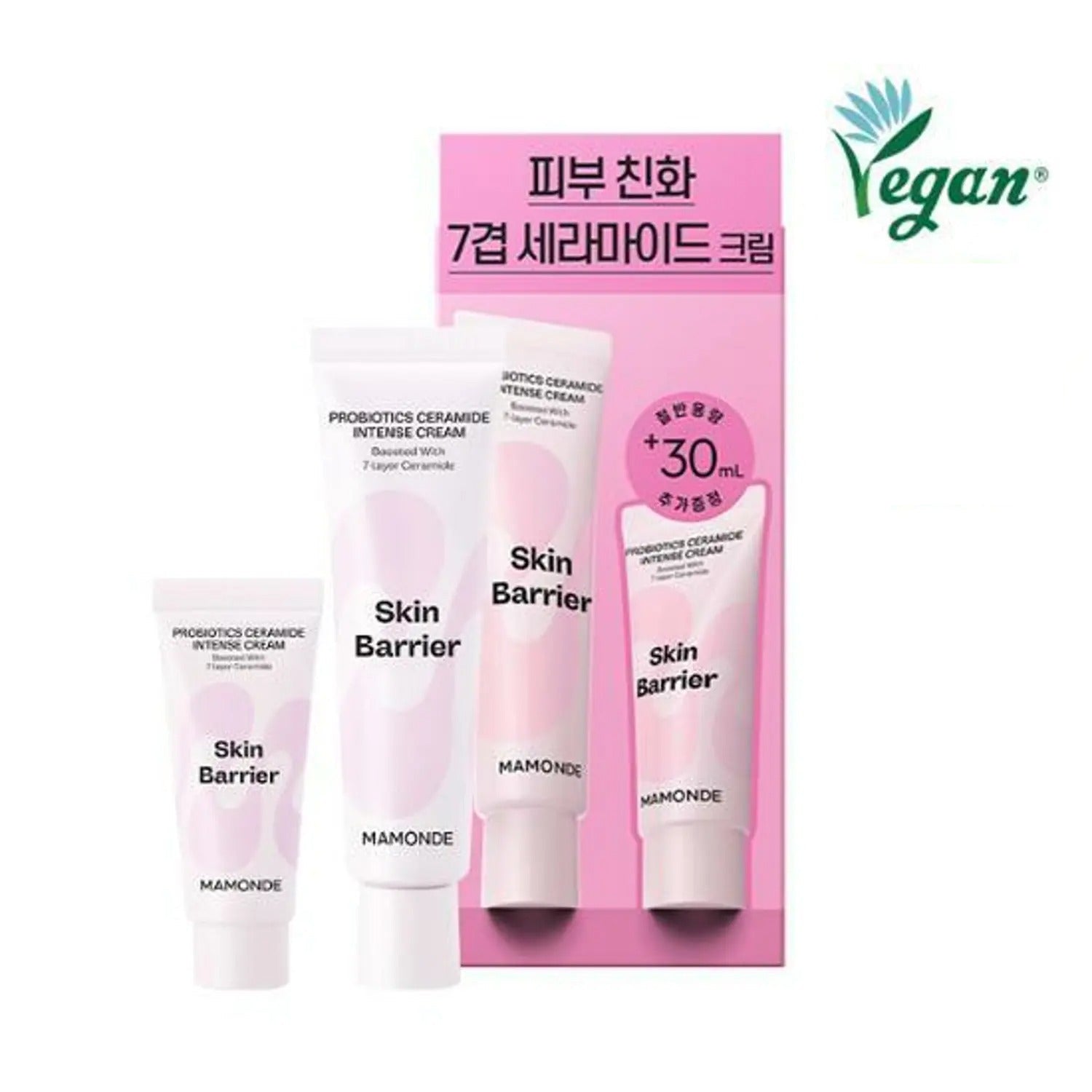 Mamonde Probiotics Ceramide Intense Cream 60mL Special Set (+30mL)