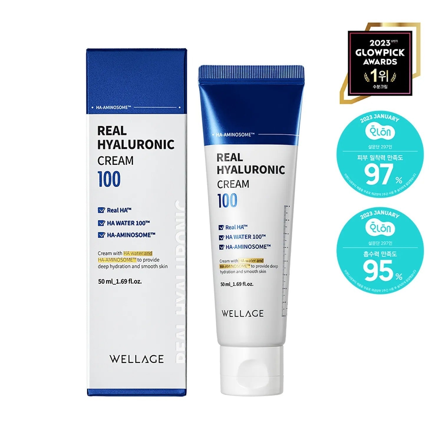WELLAGE Real Hyaluronic 100 Cream 50mL