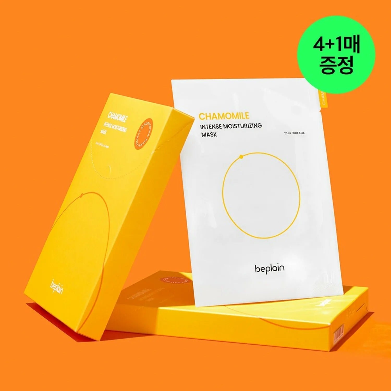 beplain Chamomile Intense Moisturizing Mask Sheet 4P (Special Gift: 1P)