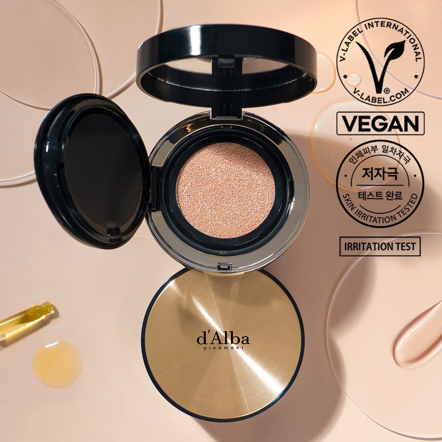 d'Alba Glow Fit Serum Cover Cushion 15g