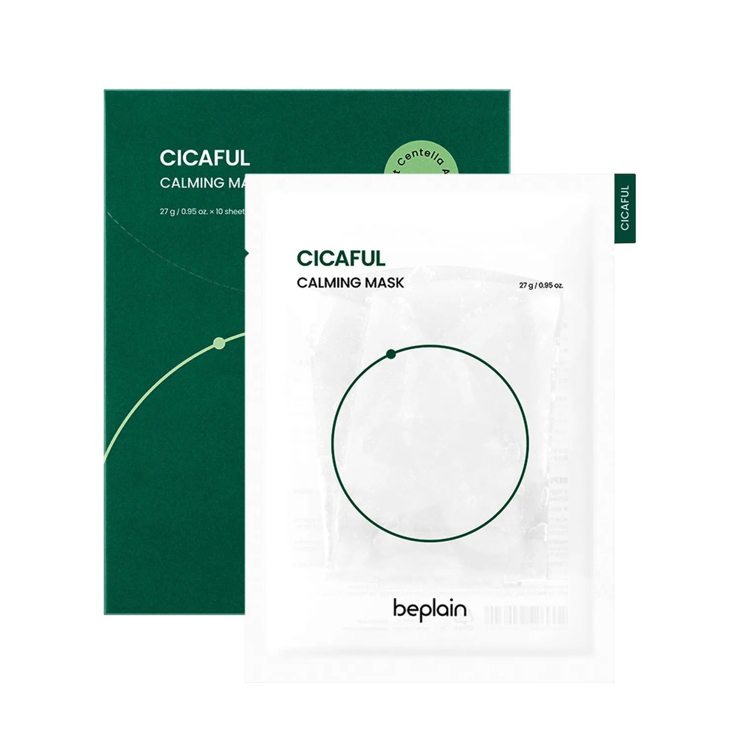 beplain Cicaful Calming Mask Sheet 10 Sheets