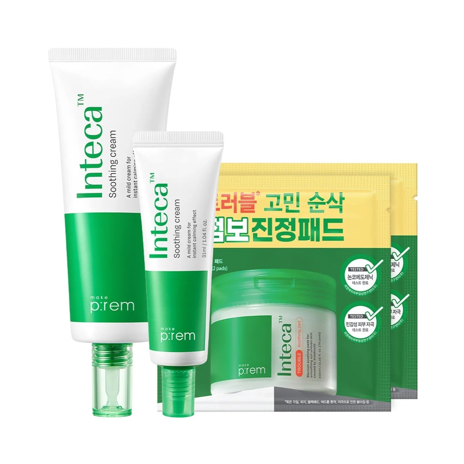 makeprem Inteca Soothing Cream 70ml Set (+Cream 31ml*2ea)