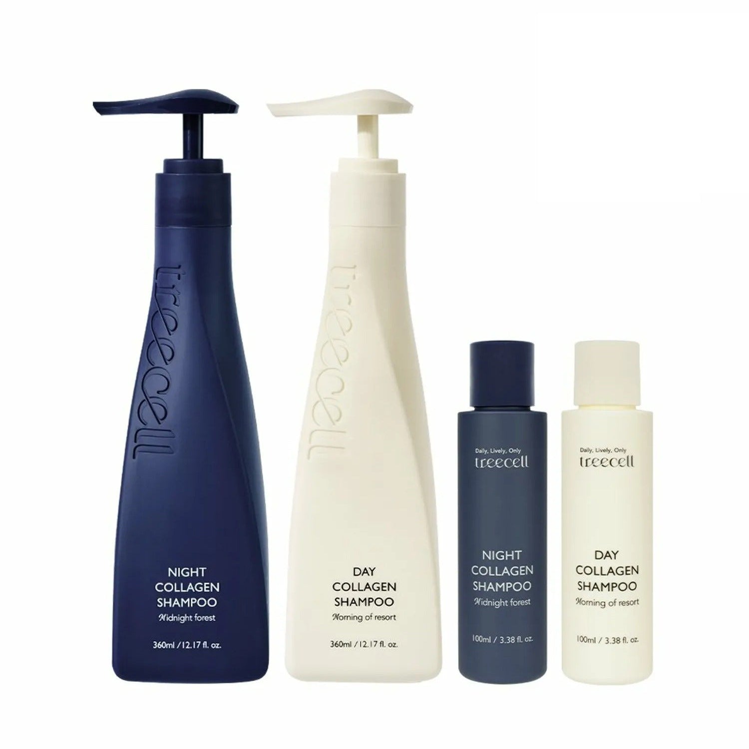 Treecell Day Collagen Shampoo #Morning of Resort Special Set (360mL+100mL)