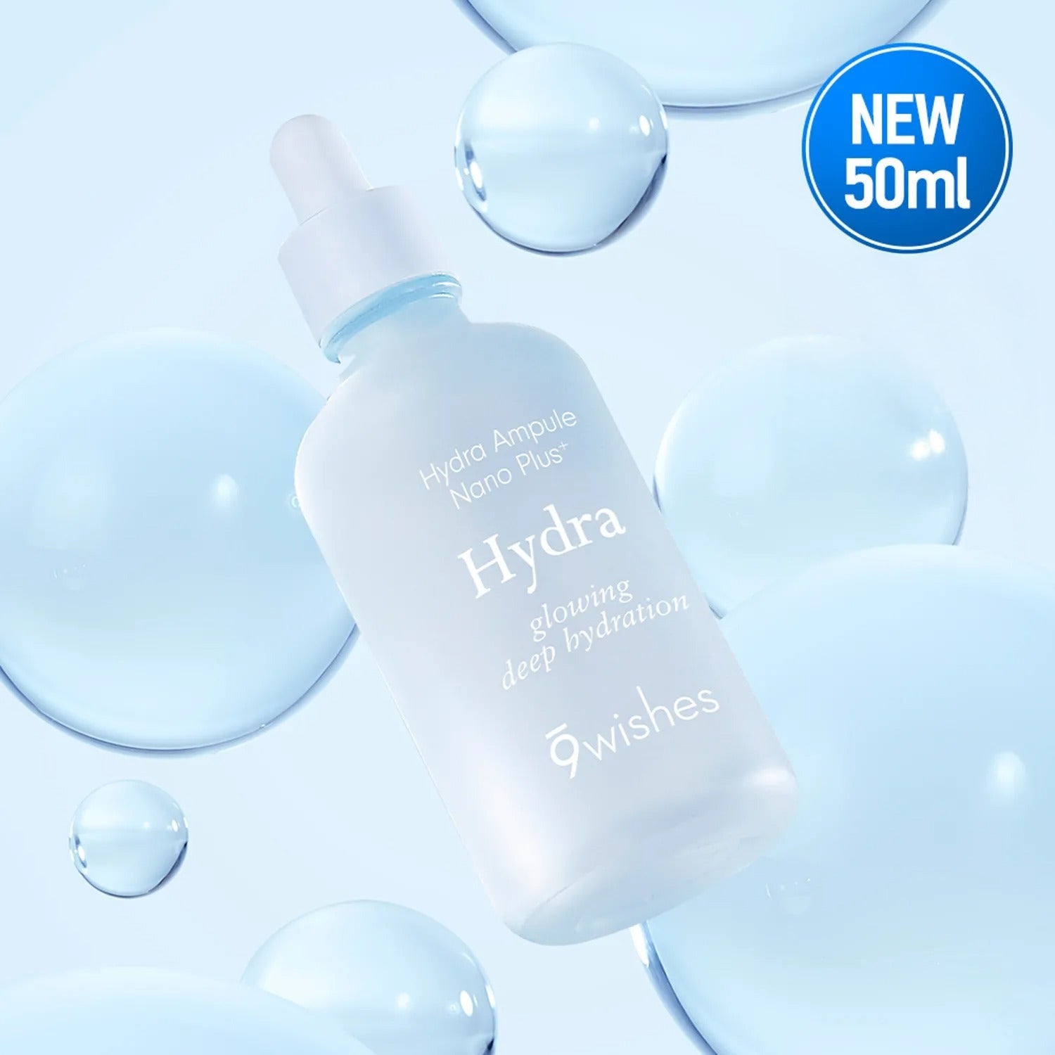 9wishes Hydra Ampule Nano Plus+ 50ml Set (+Refill 50ml)