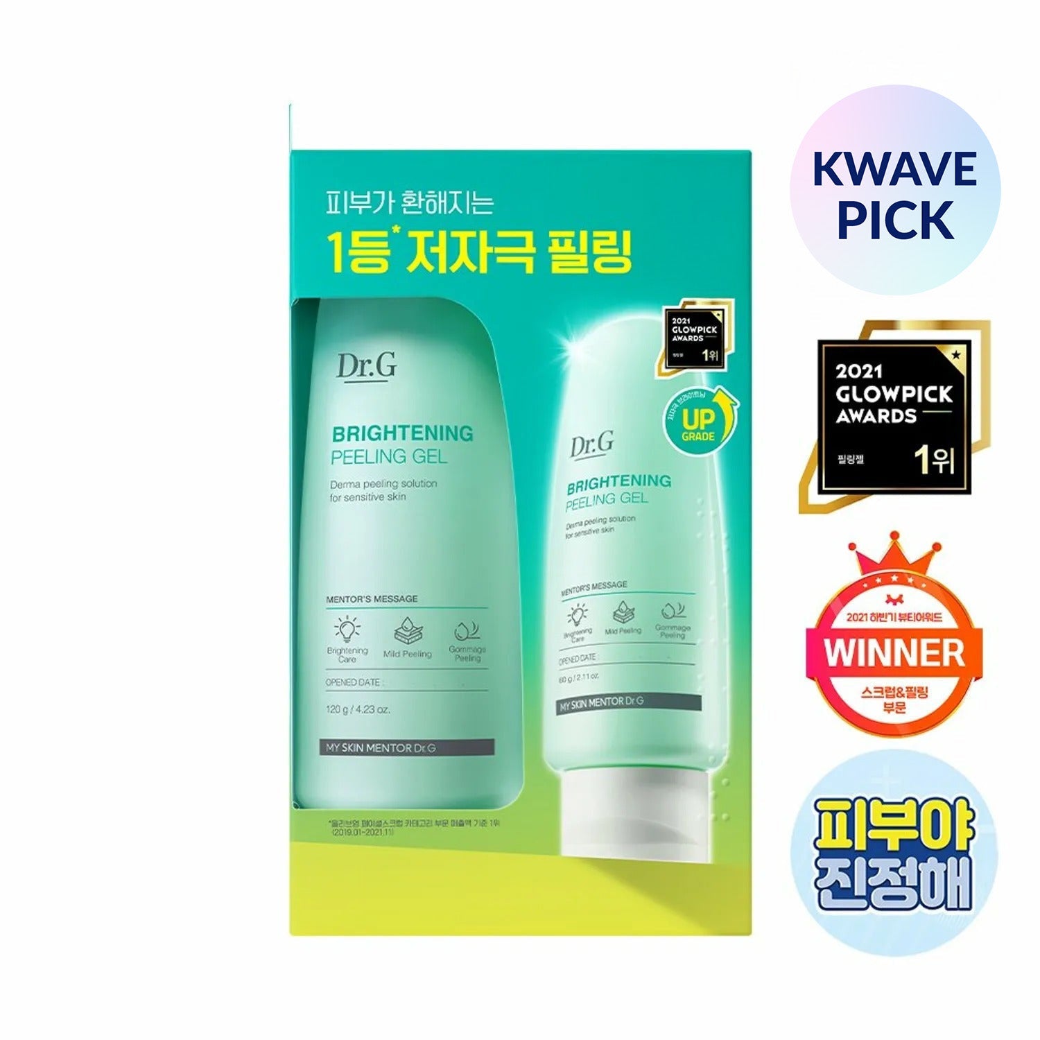 Dr. G Brightening Peeling Gel 120g Special Set (Peeling Gel 60g + Barrier D Daily Lotion 2mL)