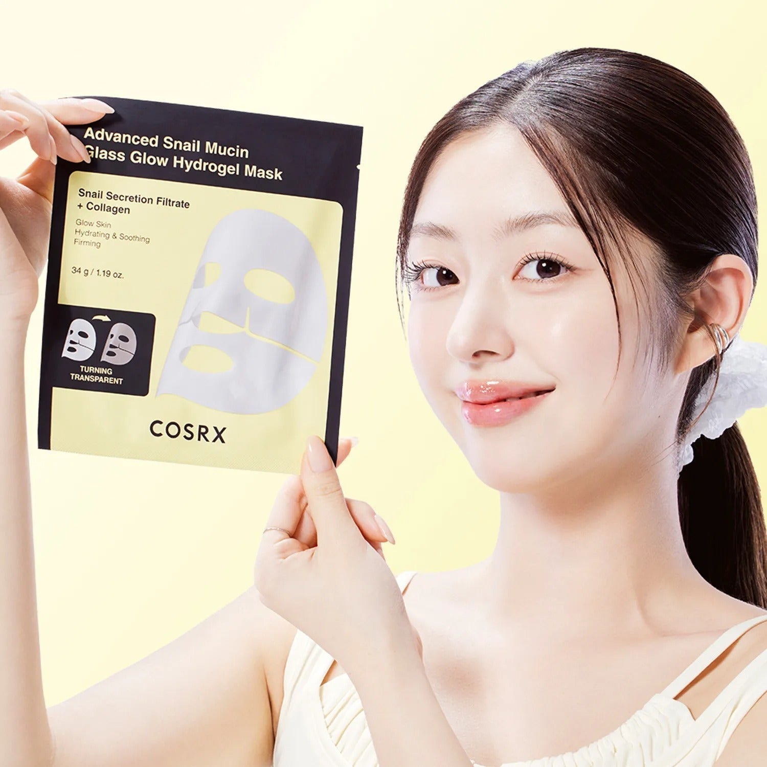 COSRX Advanced Snail Mucin Glass Glow Hydrogel Mask (3ea)