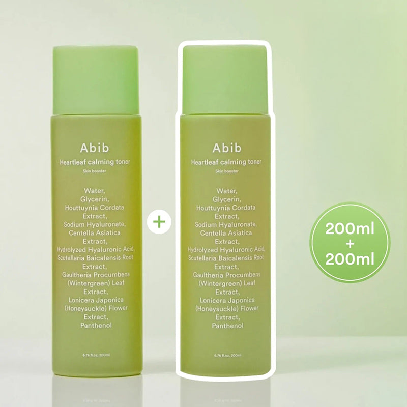 Abib Heartleaf Calming Toner Skin Booster Double Set
