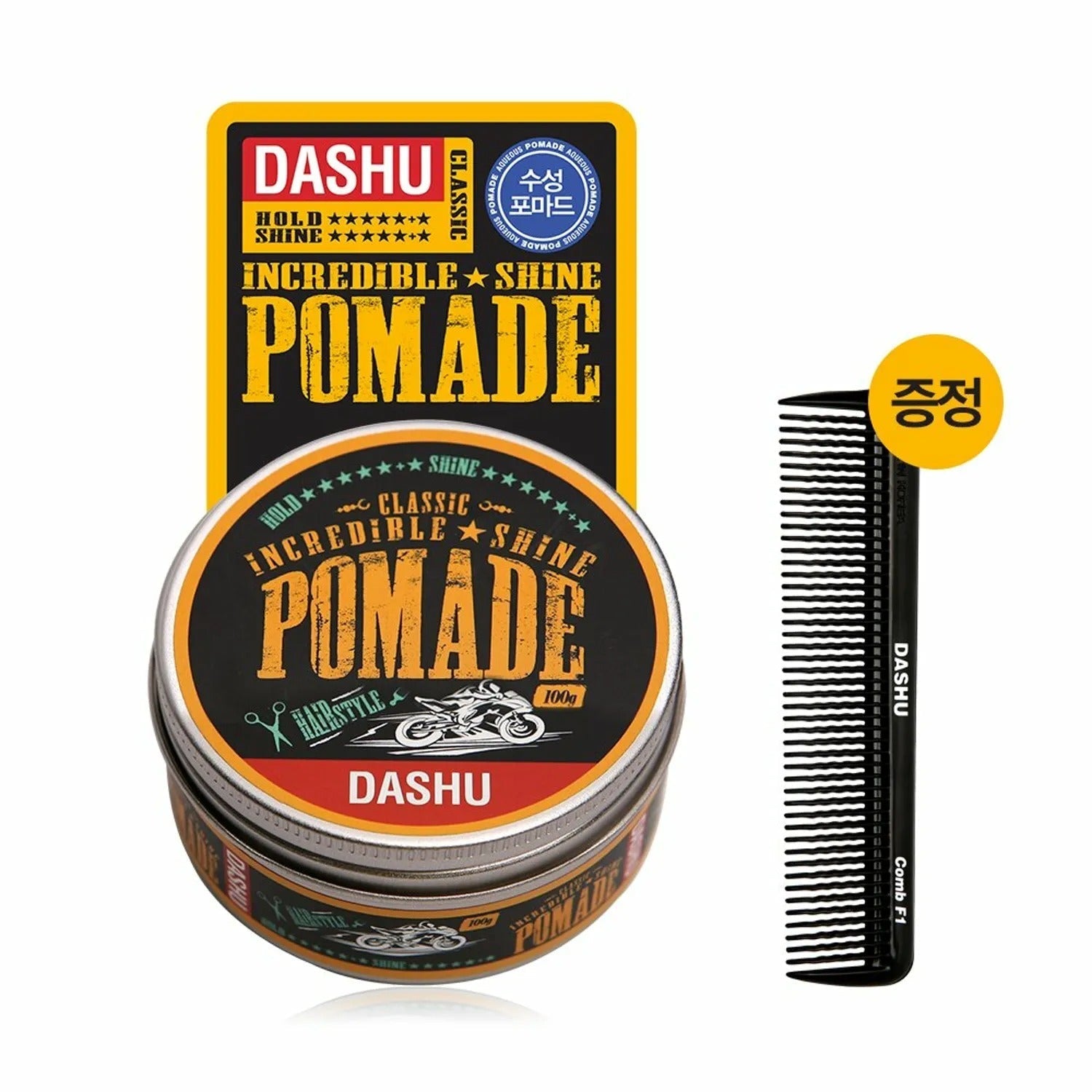 Dashu Classic Incredible Shine Pomade 100g(+Pomade Comb)